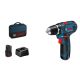 Bosch Akku-Bohrschrauber 12 V Li-Ion 1300 U/min Schwarz, Blau, Rot