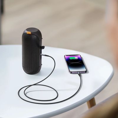 7. Joyroom Audio Transfer Series SY-A06 Mini-Klinkenstecker 3,5 mm / Lightning Kabel 1,2 m – schwarz