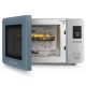 12. Smeg MOC02SBMEU Mikrowelle, blau, Kombi-Mikrowelle für die Arbeitsplatte, 27 l, 900 W