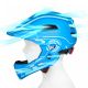 8. Wozinsky Kinder-Integralhelm mit USB-Rücklicht, Größe S – Blau