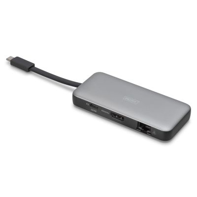 8. USB Typ-C Reise-Dockingstation mit 7 HDMI-Anschlüssen (4K/60Hz, PD 3.0)
