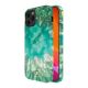 2. Kingxbar Agate Series elegante Hülle bedruckt mit Achat iPhone 12 mini grün