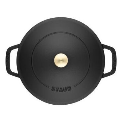 4. STAUB 40511-472-0 Tiefe Bratpfanne mit Deckel - Schwarz 28 cm