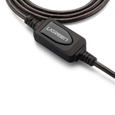 12. Ugreen USB 2.0 Aktives Verlängerungskabel 480 Mbit/s 10 m Schwarz (US121 10321)