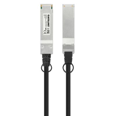 5. Intellinet 508513 InfiniBand/Glasfaserkabel 2 m QSFP+ Schwarz, Silber