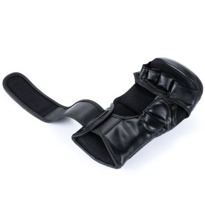 16. MMA Sparring Handschuhe M - Warrior Schwarz - LegacySeries