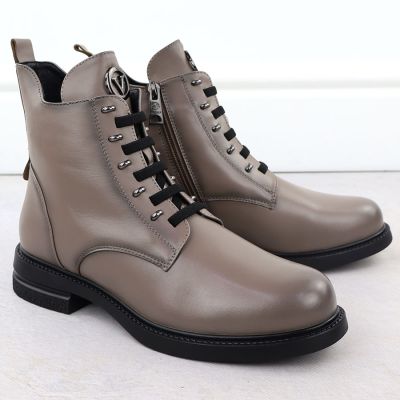 3. Vinceza 26-58578 Damen-Ankle-Boots in Taupe