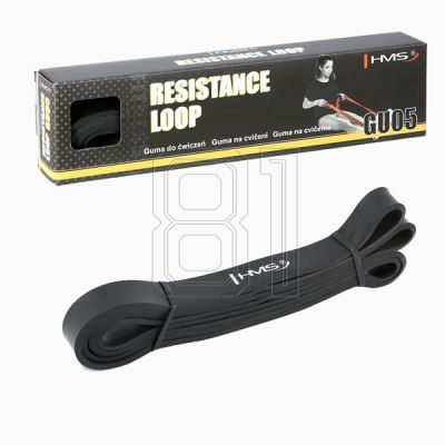 5. Exercise rubbers HMS GU05 BLACK 22 x 4.5 x 2080 MM 17-33-022