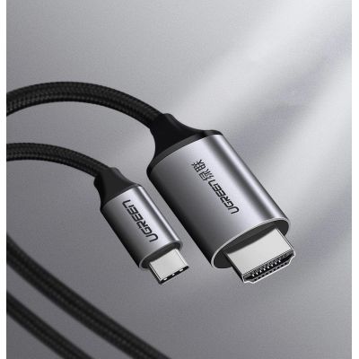 4. Ugreen Kabel HDMI-Kabel - USB Typ C 4K 60 Hz 1,5 m schwarz-grau (MM142 50570)