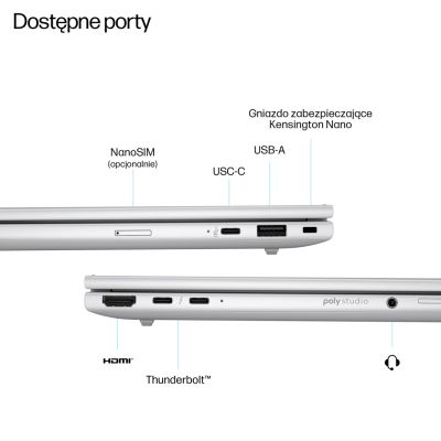 2. HP EliteBook 8 G1i Ultra 5 225U 16" WUXGA 400 Nits LBL AG 16 GB DDR5 5600 SSD512 Intel Arc Cam 5M+IR+ISP 62 Wh W11Pro Aluminium Gletschersilber 3 Jahre Vor-Ort-Service