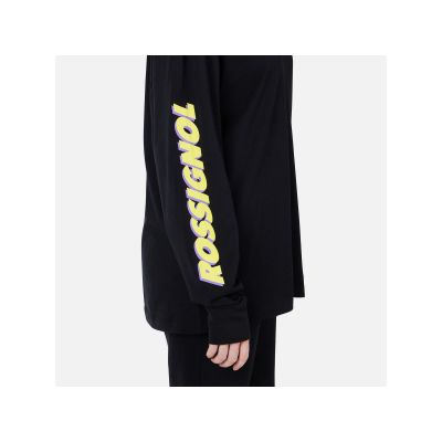7. ROSSIGNOL SUPER LS TEE Unisex Schwarz