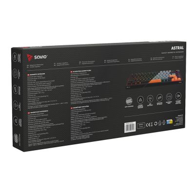 3. SAVIO MAGNETISCHE TASTATUR ASTRAL SCHWARZ OUTEMU WEISS JADE RGB 3 TASTENKAPPEN FARBEN