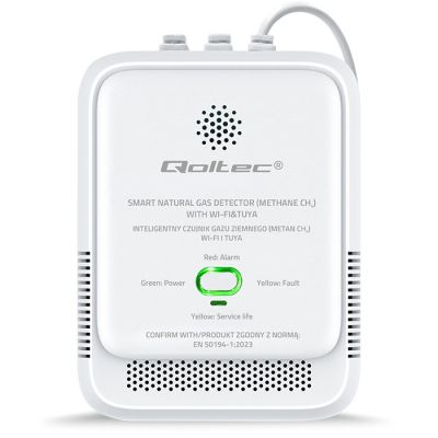 5. QOLTEC ERDGASLECKSENSOR | CH4-DETEKTOR | NG | TUYA | WLAN | 85DB-ALARM | LED