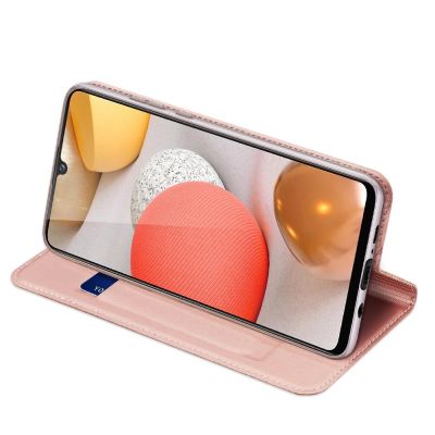 6. DUX DUCIS Skin Pro booktype case schutzhülle aufklappbare hülle für Samsung Galaxy A42 5G rosa