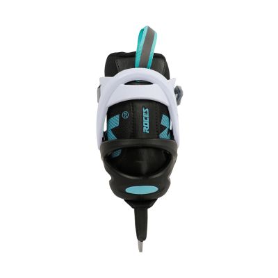 11. Roces ICY 5 Damen-Eislaufschuhe, schwarz, weiß und blau, 450737 001