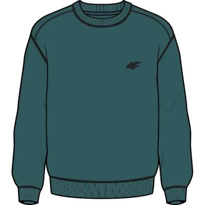 3. Herren-Sweatshirt mit Rundhalsausschnitt ohne Reißverschluss 4F 4FWAW26TSWSM2736-46S