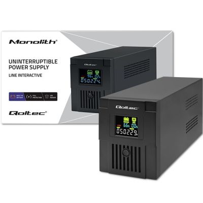 8. QOLTEC USV Line Interactive | Monolithisch | 1500 VA | 900 W | LCD | USB