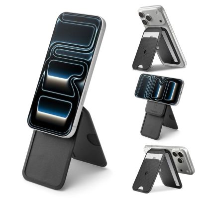 14. Spigen Slim Fold Tripod Wallet S314-2 MagSafe Magnetische Handyhülle – Schwarz