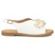 2. Damensandalen mit Perlen, weiß, Filippo DS7900