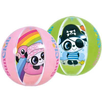 5. Aufblasbarer Strandball Panda 40 cm 53014 Rosa