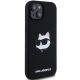 4. Karl Lagerfeld Silikon Choupette Head MagSafe Hülle für iPhone 15 Plus / 14 Plus – Schwarz