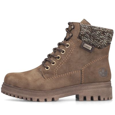 3. Bequeme braune Trapperstiefel für Damen von Rieker, Modell Y7621-25
