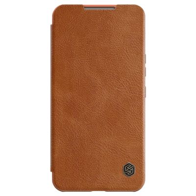 2. Nillkin Qin Leder Pro Case Hülle für Samsung Galaxy S22+ (S22 Plus) Kameraschutz Holster Cover Flip Case Braun