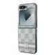 6. DKNY Checkered Pattern Printed Stripes Hülle für Samsung Galxy Z Flip 6 – Beige
