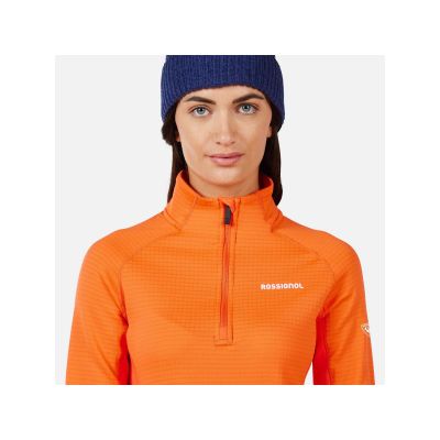 5. ROSSIGNOL Damen-Sweatshirt W Blackside Mix HZ Fleece Orange