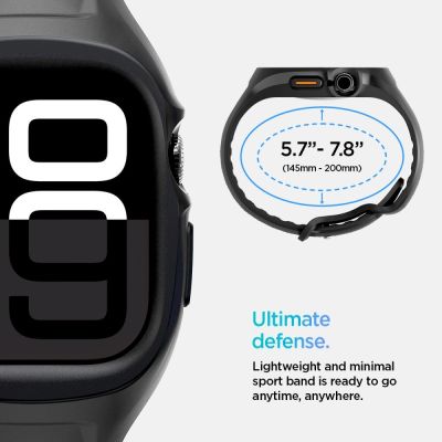 13. Spigen Liquid Air Pro Armband für Apple Watch 46 mm – Mattschwarz