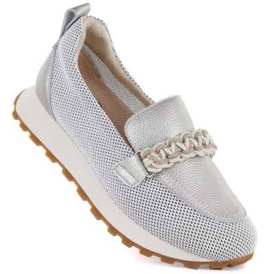 Damen-Sportschuhe aus Leder, Modell Campbell 19392, Modell Lords Gold