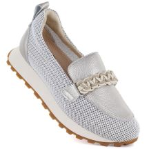 Damen-Sportschuhe aus Leder, Modell Campbell 19392, Modell Lords Gold