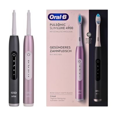 22. Oral-B Pulsonic SlimLuxe 4900 Elektrische Zahnbürste, 2er-Pack