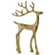 2. Dekoratives Metall-Rentier 21x40cm Gold