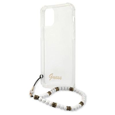 6. Guess GUHCP12LKPSWH iPhone 12 Pro Max 6,7" Transparentes Hardcase White Pearl