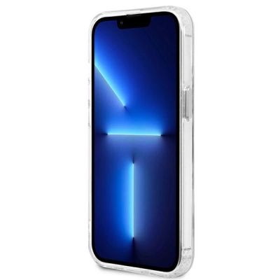 5. Guess Metal Outline MagSafe Hülle für iPhone 13 Pro / iPhone 13 – Silber