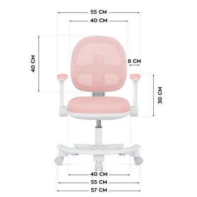 8. Drehstuhl Junior 3.6 Pink