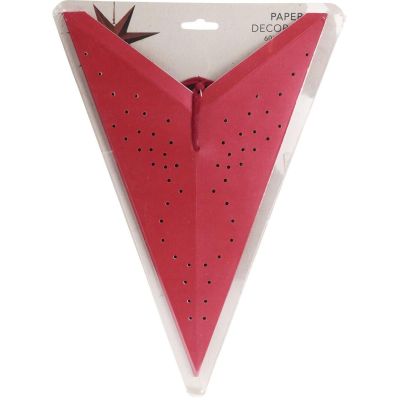 4. Dekorativer Papierstern, 60 cm, rot
