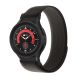 2. Tech-Protect Nylonarmband für Samsung Galaxy Watch 4/5/5 Pro/6/7/FE – Schwarz und Orange