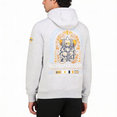 9. Geographical Norway Gakado Blended DB 100 M Sweatshirt WZ3016H/GN-Blended Gray