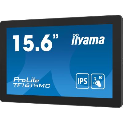 4. iiyama ProLite TF1615MC-B1 Computermonitor 39,6 cm (15,6 Zoll) 1920 x 1080 Pixel Full HD Touchscreen Schwarz