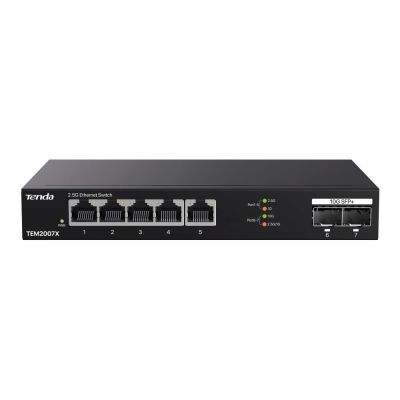 5. Tenda TEM2007X 2,5-Gbit/s-Ethernet-Netzwerkadapter (100/1000/2500 Mbit/s) für Desktop-PCs, Schwarz