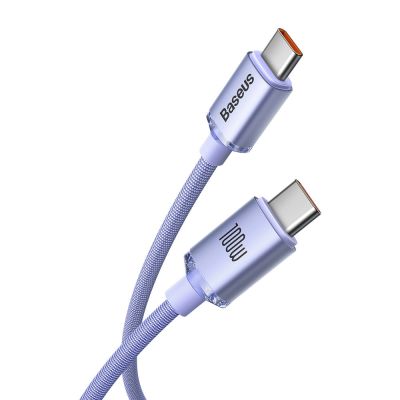 2. Baseus CAJY000605 USB-C – USB-C PD-Kabel 100 W 5 A 480 Mbit/s 1,2 m – Lila