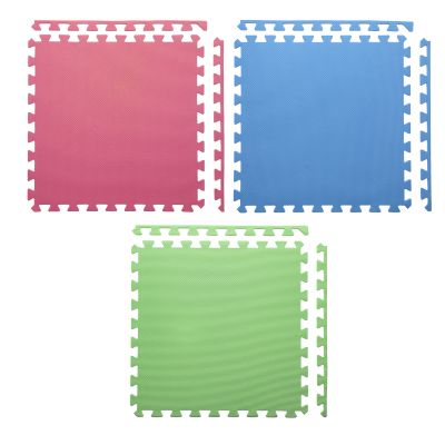 13. Multipack One Fitness MP10 Puzzlematte grün-blau-rot 9 Teile 10 mm