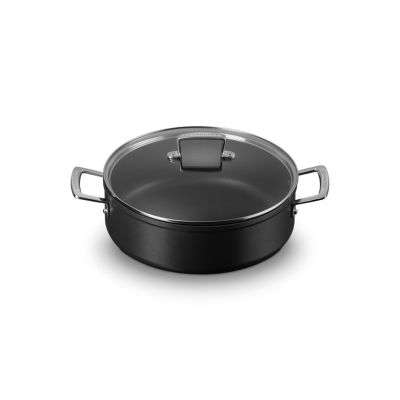 2. Le Creuset gehärtete antihaftbeschichtete Sauteuse mit Glasdeckel 28 cm