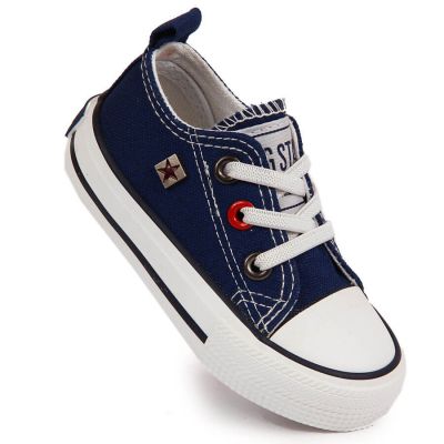 Big Star Jr HH374195 marineblaue Low-Top-Sneaker