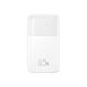 2. Baseus Comet Series Powerbank mit Display 10000 mAh 22,5 W – weiß + USB-A – USB-C-Kabel