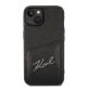 3. Karl Lagerfeld Signature Logo Cardslot-Hülle für iPhone 14 Plus – Schwarz