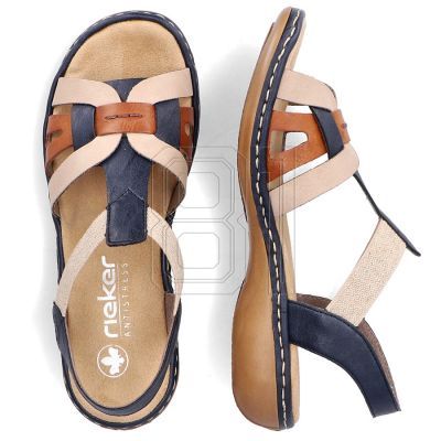 3. Bequeme Rieker W RKR662 mehrfarbige Sandalen