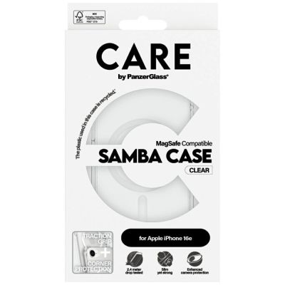 3. CARE by PanzerGlass Fashion MagSafe iPhone 16e Hülle - Transparent